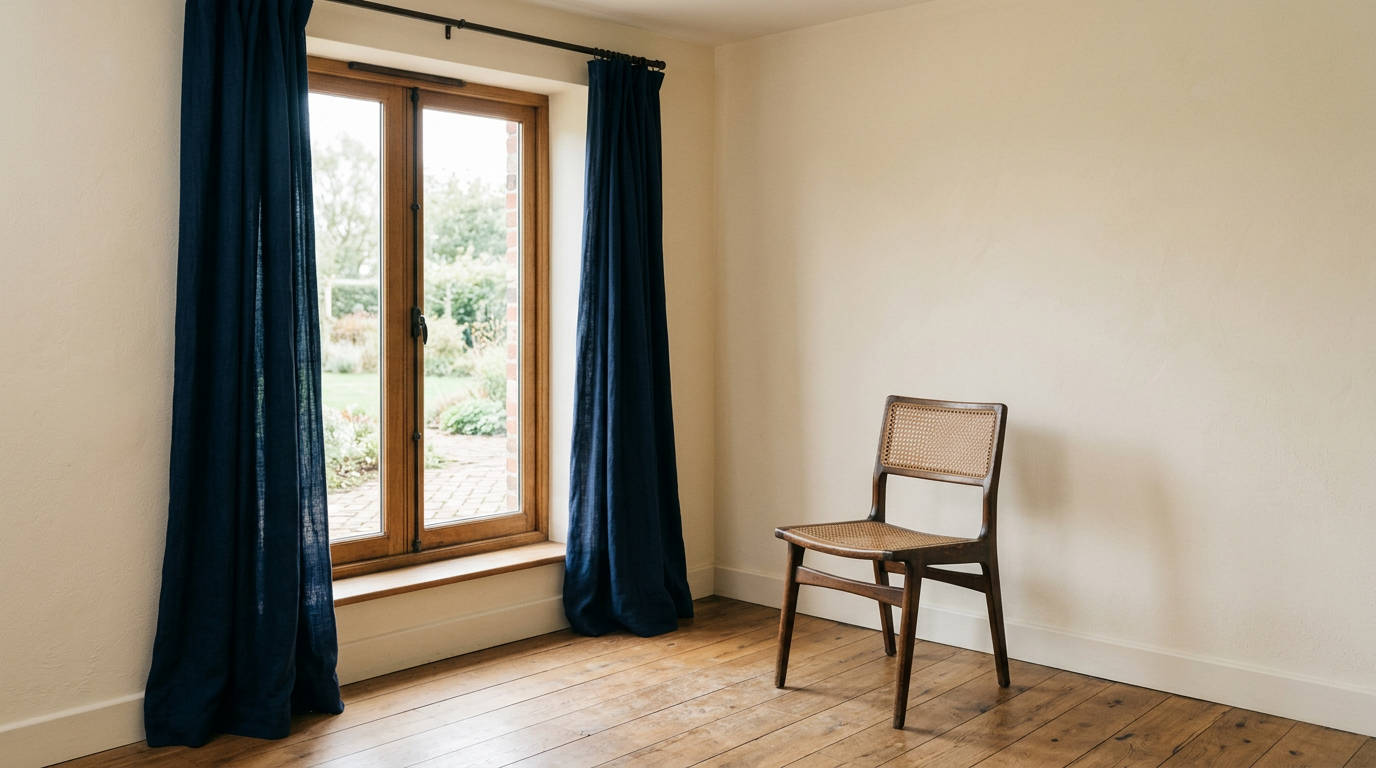 Quiet room with a chair by the window in soft daylight